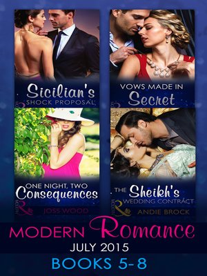 cover image of Modern Romance July 2015 Books 5-8